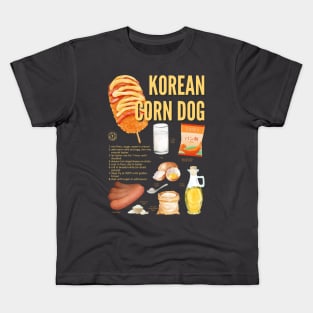 Korean Corn Dog - Street Food Recipe Kids T-Shirt